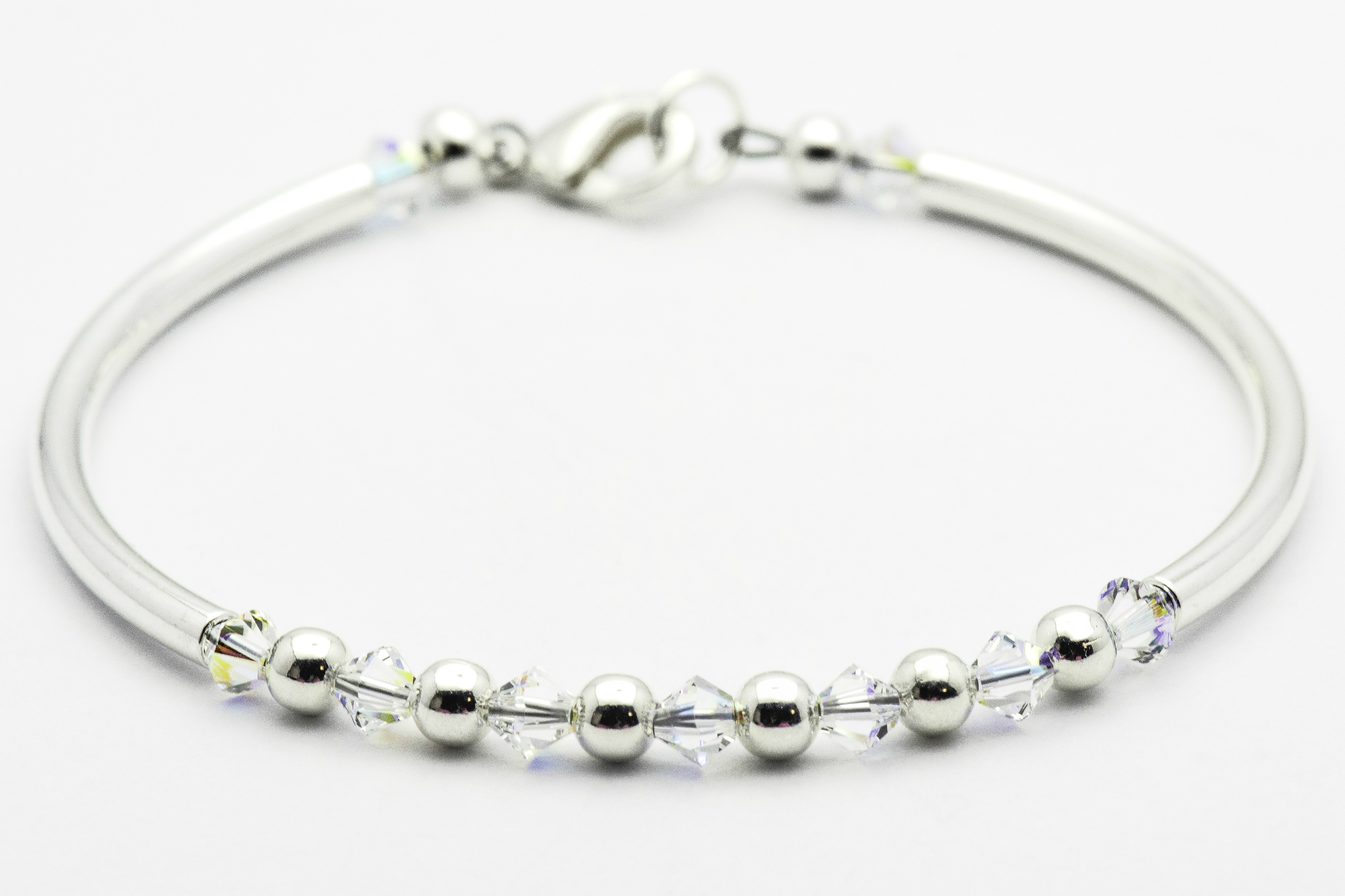 Diamond Swarovski April Birthstone Bracelet Black Brook Shop