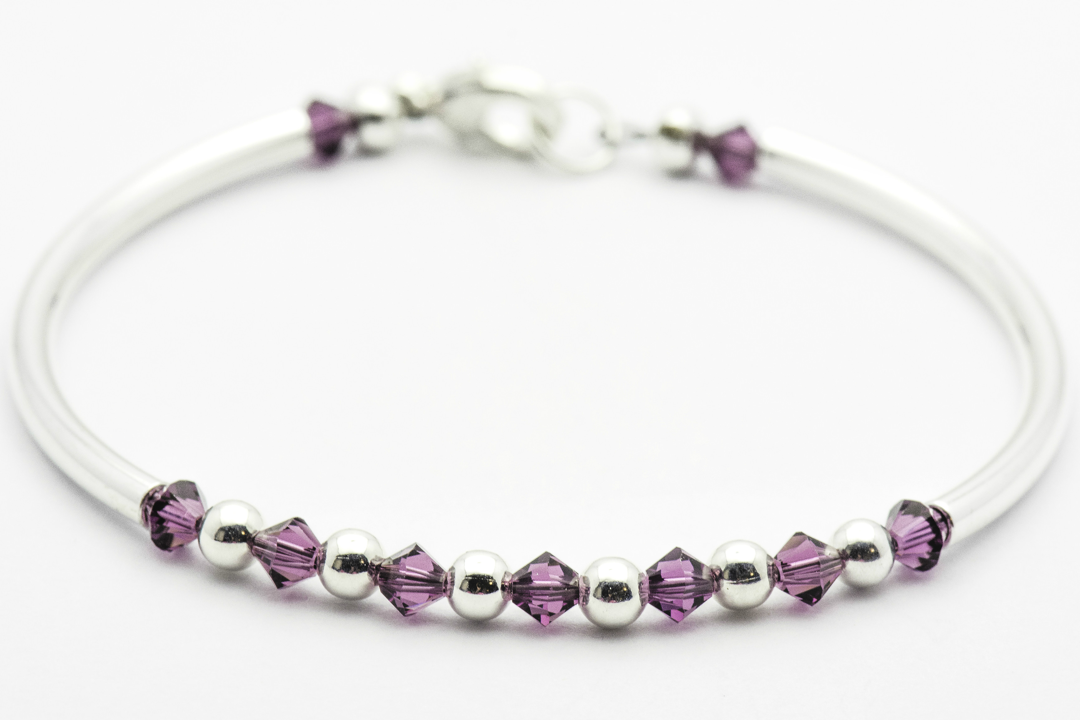 Amethyst February Birthstone Bracelet Black Brook Shop