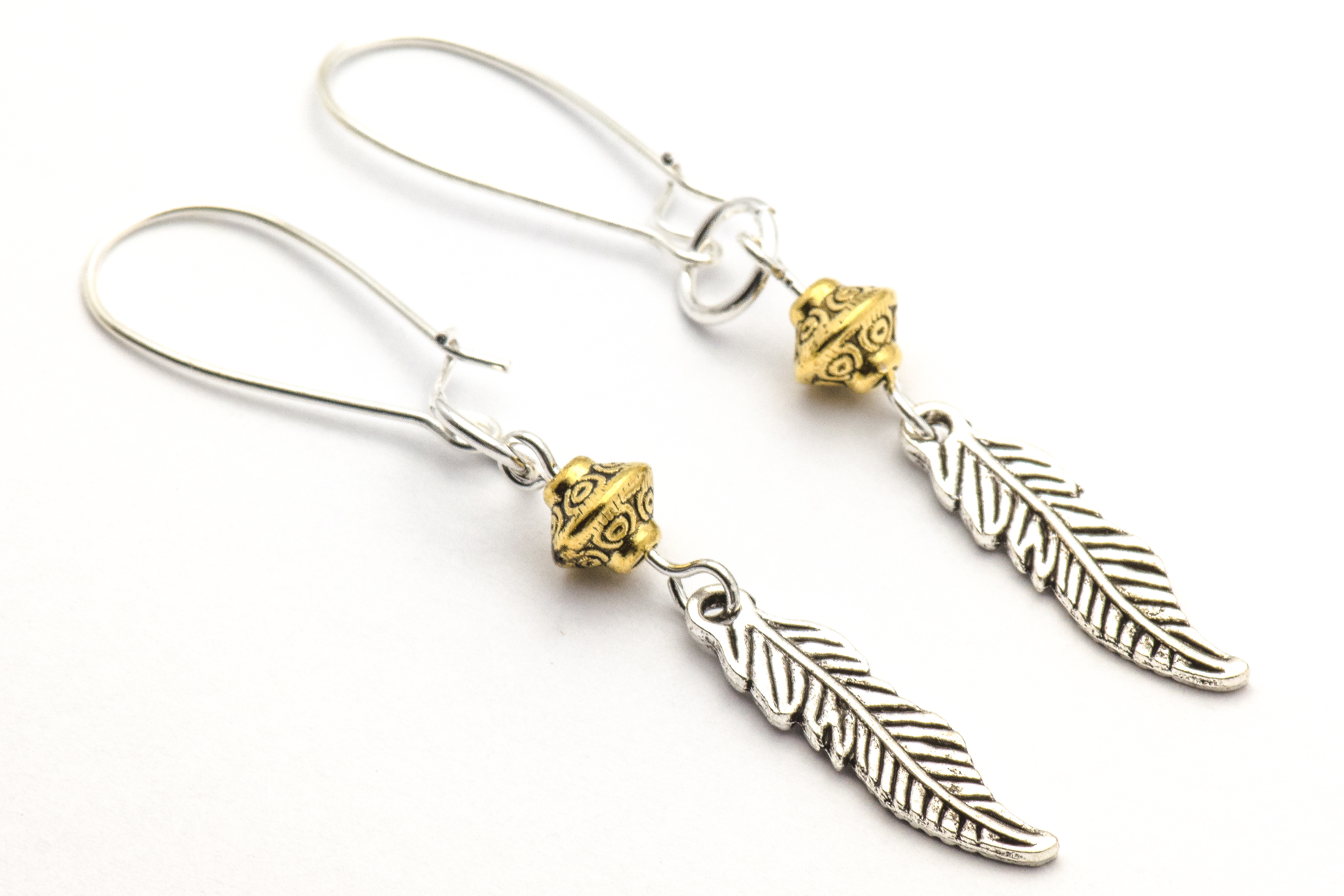 Mixed Gold And Silver Earrings Silver And Gold Duet Black Brook Shop 6534