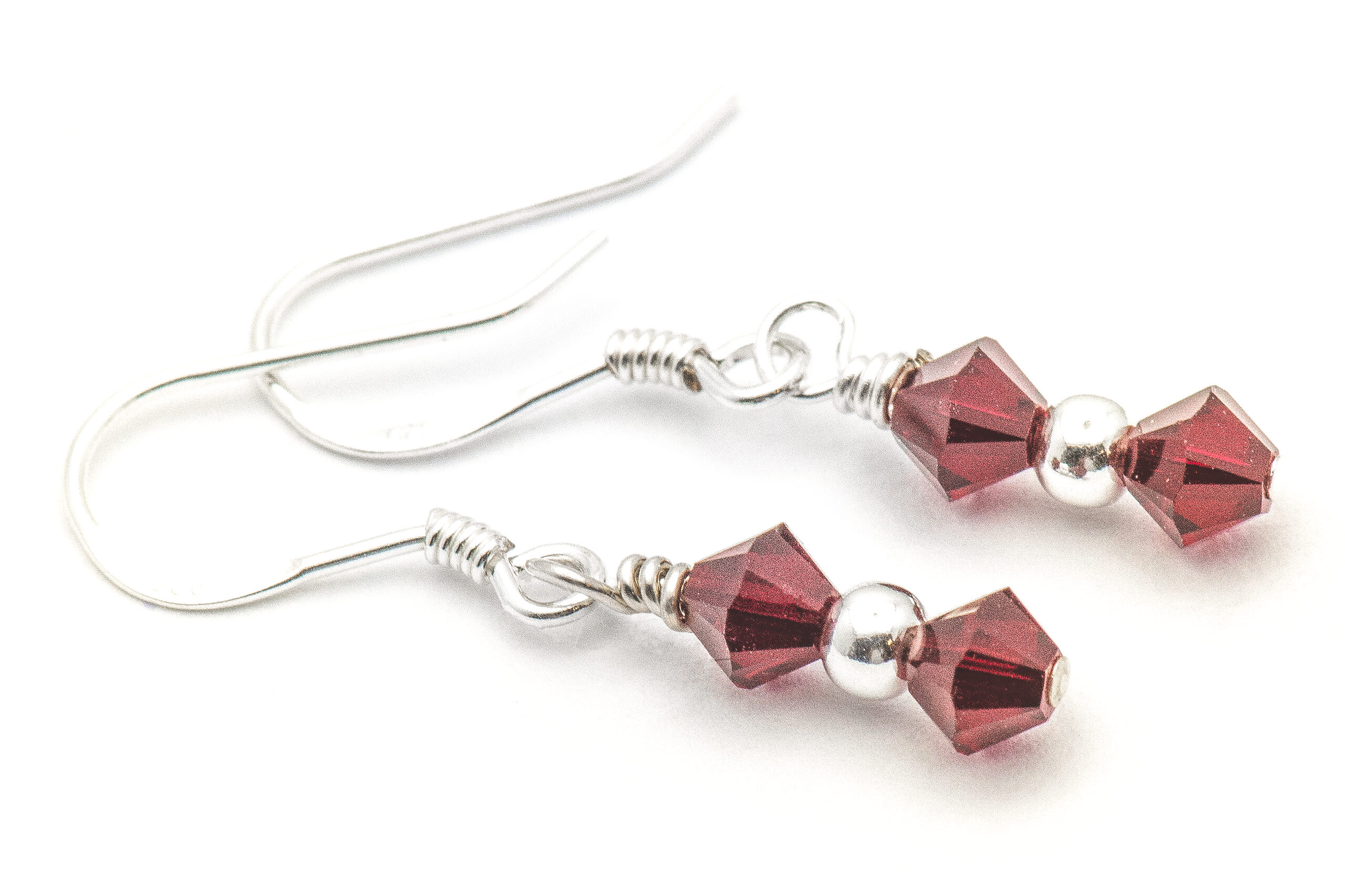 Mahi Rhodium Plated Red Bolt Earrings Made with Swarovski Crystals for  Women ER1104083RRed : Amazon.in: Fashion