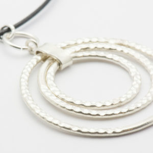 Silver Circles Pendant Necklace